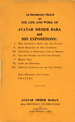 An Introductory Sketch or The Life and Work of Avatar Meher Baba