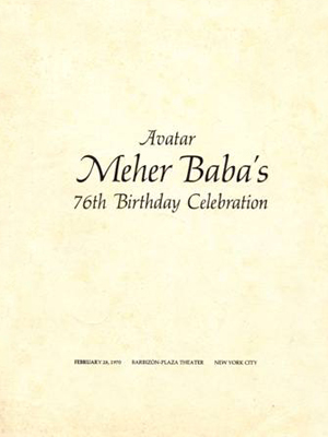 Avatar Meher Baba’s 76th  Birthday Celebration