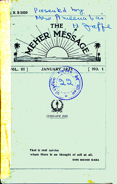 the meher message magazine